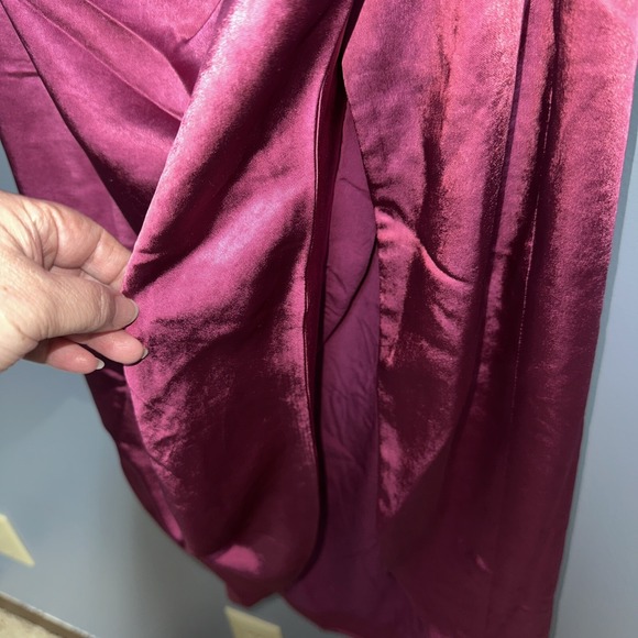 ELLIATT Cassini One Shoulder Dress Deep Berry Pink (Size S) - New With Tags-$189 - Picture 10 of 11